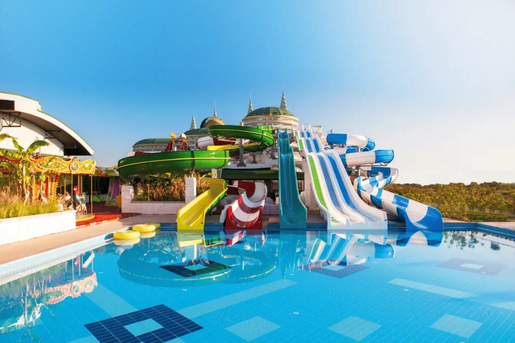 Glijbanen en waterpark in hotel delphin imperial